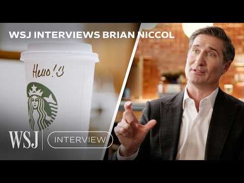 Starbucks CEO Breaks Down the Company's Biggest Problem and How to Fix It | WSJ thumbnail