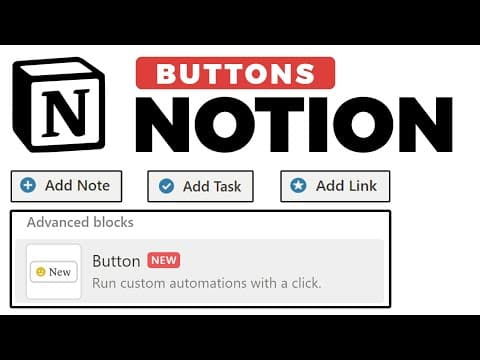 Ultimate Notion Buttons Guide for 2023 | Notion Update 🆕✨ thumbnail