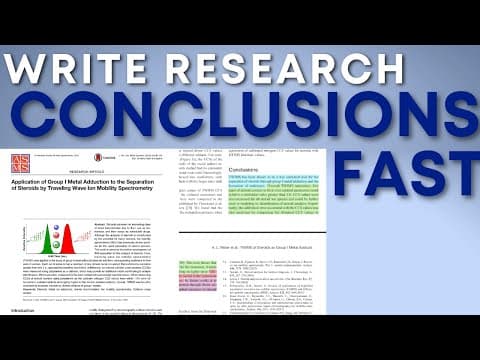 How to Write Your Conclusion for a Research Paper: 4 simple steps to write your conclusion section thumbnail