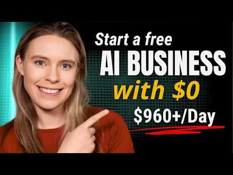 The Best AI Businesses To Start With NO Money ($0) thumbnail
