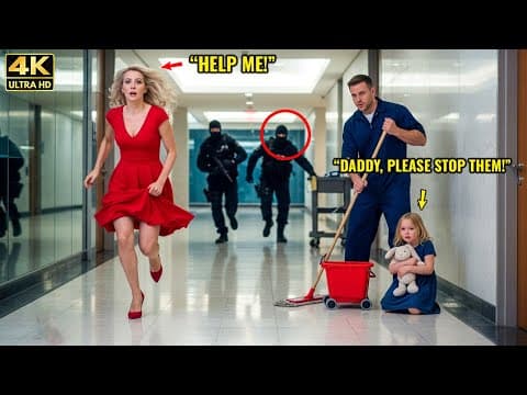 “Daddy, Please Stop Them!” — Single Dad Janitor Took Down 3 Men, Next Morning a Motorcade Appeared thumbnail