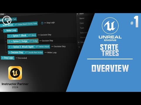 Unreal Engine 5 Tutorial -  State Trees Part 1: Overview thumbnail