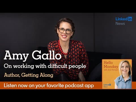 HBR’s Amy Gallo on working with difficult people thumbnail