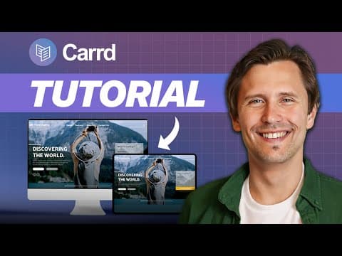 Carrd Tutorial 2025 - How to Build a High-Converting Landing Page (Step-by-Step) thumbnail