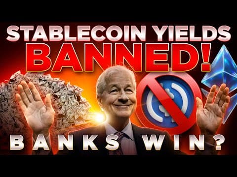 Banks WIN!🔥Banning Stablecoin Yields!🚨Crypto Clarity Bill Breakdown🚨 thumbnail