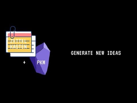 how to generate new ideas with Zettelkasten thumbnail