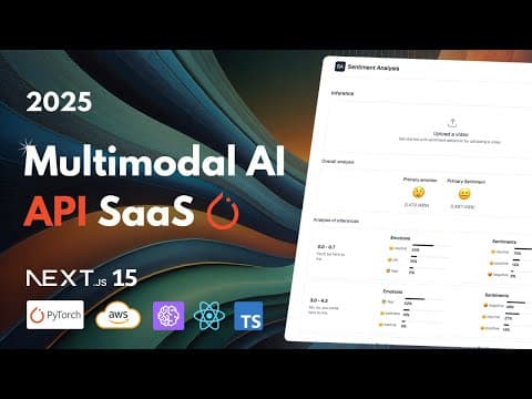 Train and Deploy a Multimodal AI Model: PyTorch, AWS, SageMaker, Next.js 15, React, Tailwind (2025) thumbnail