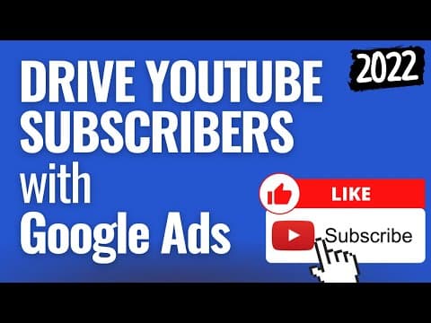 Drive YouTube Subscribers with Google Ads Campaigns - Promote YouTube Videos With Ads - Part 2 thumbnail