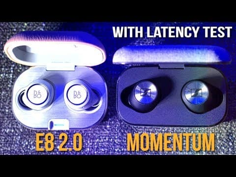 B&O E8 2.0 vs Sennheiser Momentum True Wireless Review with Unboxing, Latency Test thumbnail
