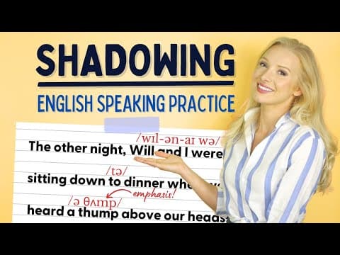English Speaking Practice - Speak with me! (Shadowing Method) thumbnail