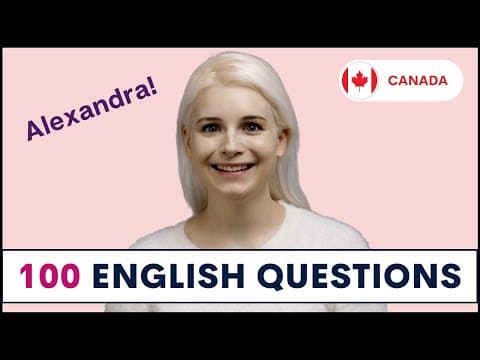 100 Common English Questions with Alexandra | How to Ask and Answer English Questions thumbnail