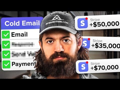 Alex Hormozi's $100M Cold Email Strategy thumbnail