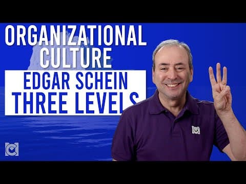 Edgar Schein's 3 Levels of Organizational Culture thumbnail