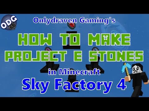 How to Make and Use Project E Stones in Minecraft thumbnail