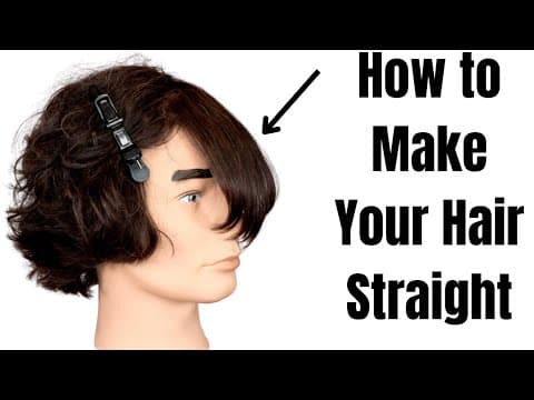 How to Make Your Hair Straight - TheSalonGuy thumbnail