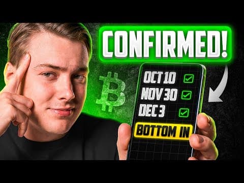 I'm Convinced The Bitcoin Bottom Is In (My Plan) thumbnail