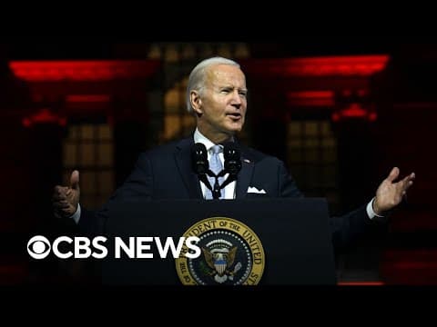 Biden delivers speech on "battle for the soul of the nation" in Philadelphia | full speech thumbnail