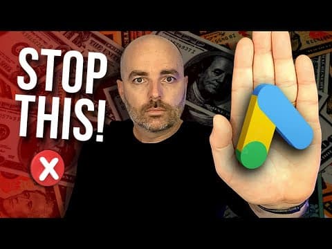 Stop Wasting Money This Is How Google Ads Works thumbnail