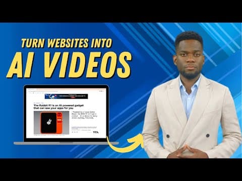 Synthesia:  Instantly Transform Websites into Talking AI Avatar Videos! thumbnail