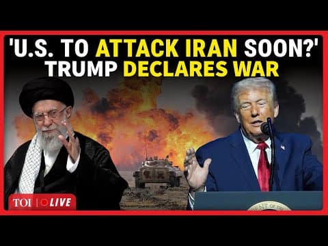LIVE | 'Help On Its Way': Trump Sends POWERFUL Message To Iran Protesters; Warns Khamenei For War thumbnail