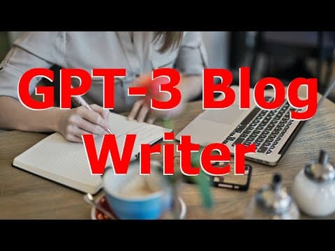 Write an entire blog post with GPT-3 fully automatically thumbnail