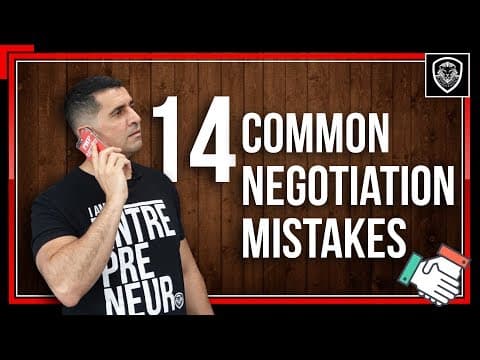 14 Common Negotiation Mistakes thumbnail