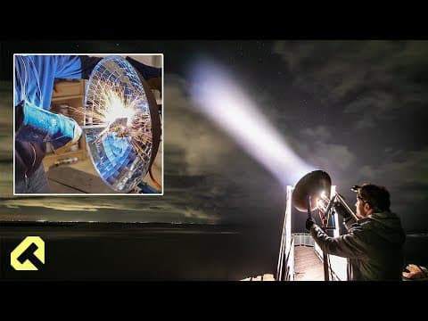 I combined a welder with 374 mirrors thumbnail