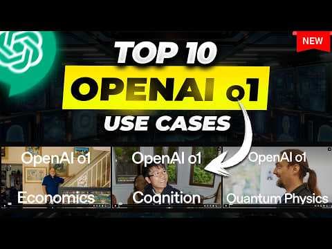 Why Is OpenAI's GPT-o1 a Game-Changer? 10 Must-Know Uses (OpenAI Demo) thumbnail