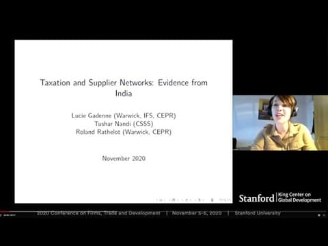 2020 Conference on Firms, Trade and Development - Lucie Gadenne thumbnail