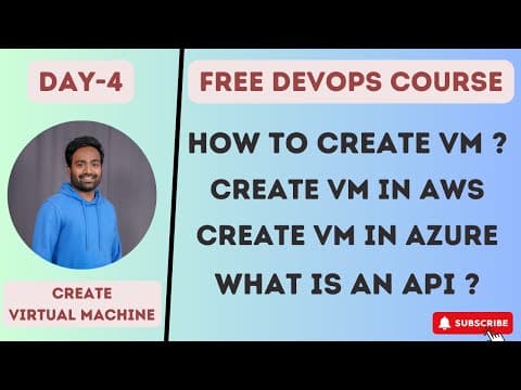 Day-4 | AWS & Azure - How to Create Virtual Machines | Free DevOps Course | 45 days |#devops #aws thumbnail