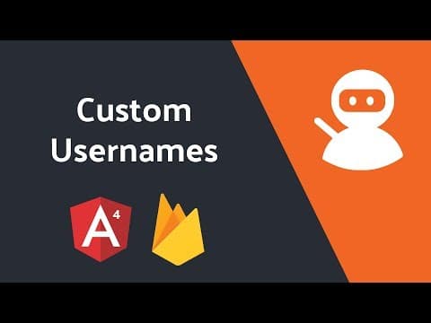 Custom Usernames with Firebase Authentication thumbnail