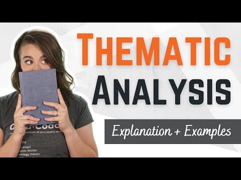 Thematic Analysis in Qualitative Research: Simple Explanation with Examples (+ Free Template) thumbnail
