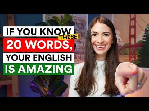 Native speakers use these SECRET WORDS - do you? Level up your English with these 20 beautiful words thumbnail