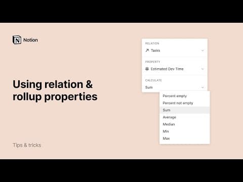 Using relation & rollup properties thumbnail