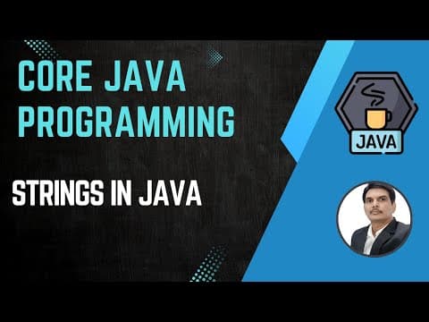 Session 8- Working with Java Strings | String Methods | Java & Selenium thumbnail