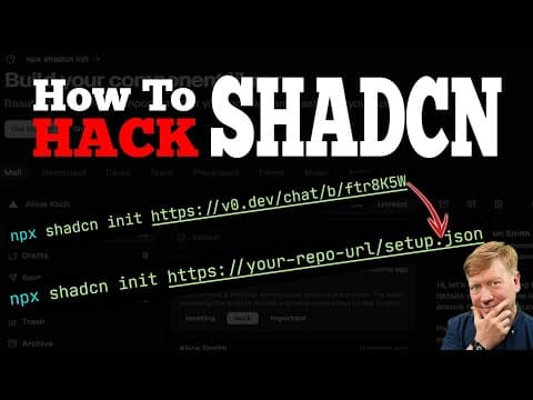 I HACKED ShadCN to Create Insane React Templates and Installers thumbnail