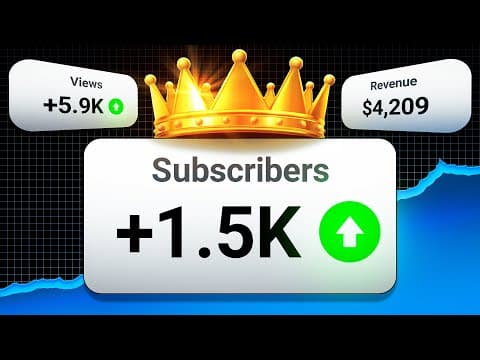 How to Get 1,000 Subscribers, FAST thumbnail