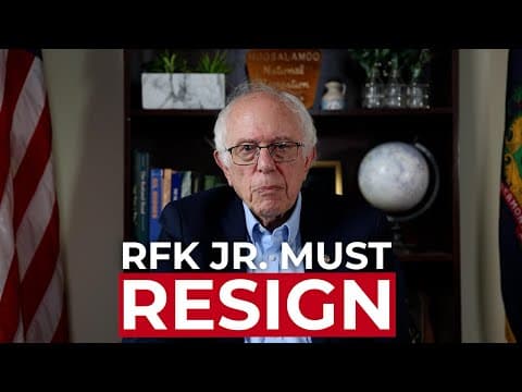 RFK Jr. Must Resign | Sen. Bernie Sanders thumbnail