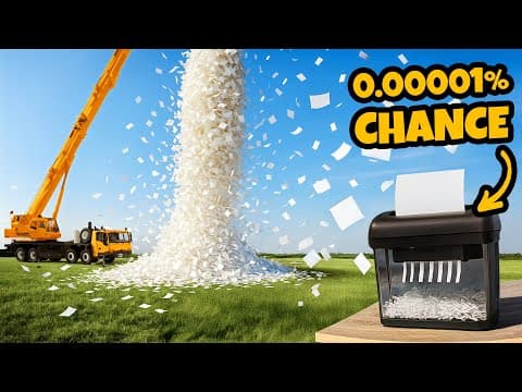 100,000 Paper Drop Vs Paper Shredder! Will 1 Shred? thumbnail