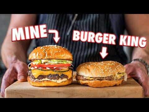 Making The Burger King Whopper At Home | But Better thumbnail