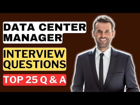 Data Center Manager Interview Questions and Answers | How to Pass a Data Center Manager Interview thumbnail