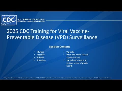 2025 CDC Training for Viral Vaccine-Preventable Disease (VPD) Surveillance thumbnail