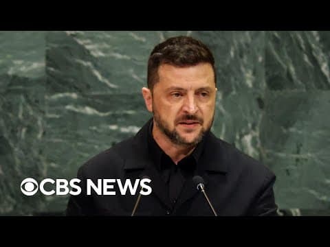 Zelenskyy urges Putin to end Russia-Ukraine war during U.N. address thumbnail