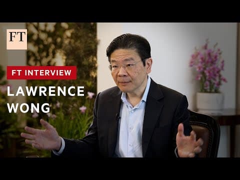 Singapore prime minister warns of turbulence ahead in 'post-American' order | FT Interview thumbnail