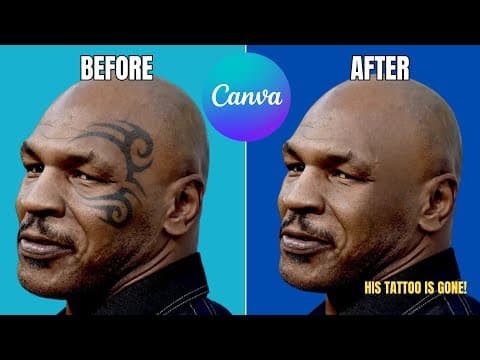 Canva Magic Eraser: Removing Tattoos from Celebrity Photos thumbnail