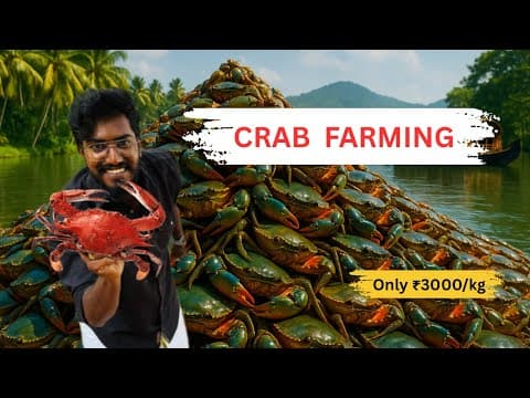 South India’s 🇮🇳 Largest Crab 🦀 Farming | Agrotill | Modern Crab 🦀 Farming #farming thumbnail