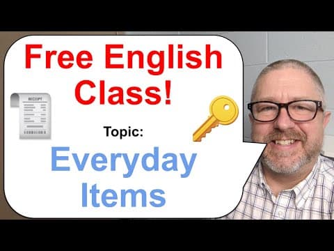 What Everyday Items Should I Know in English? thumbnail