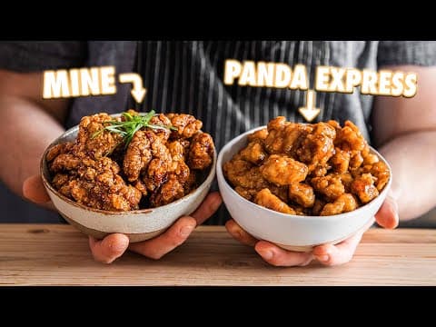 Making Panda Express Orange Chicken At Home | But Better thumbnail