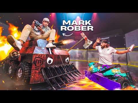 Dude Perfect vs Mark Rober: Battle Bots thumbnail