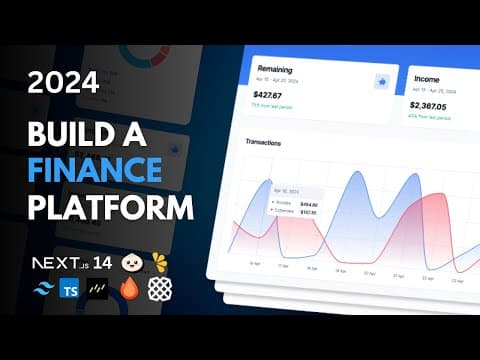 Build a Finance SaaS Platform With Nextjs, React, Honojs with CSV Upload (2024) thumbnail